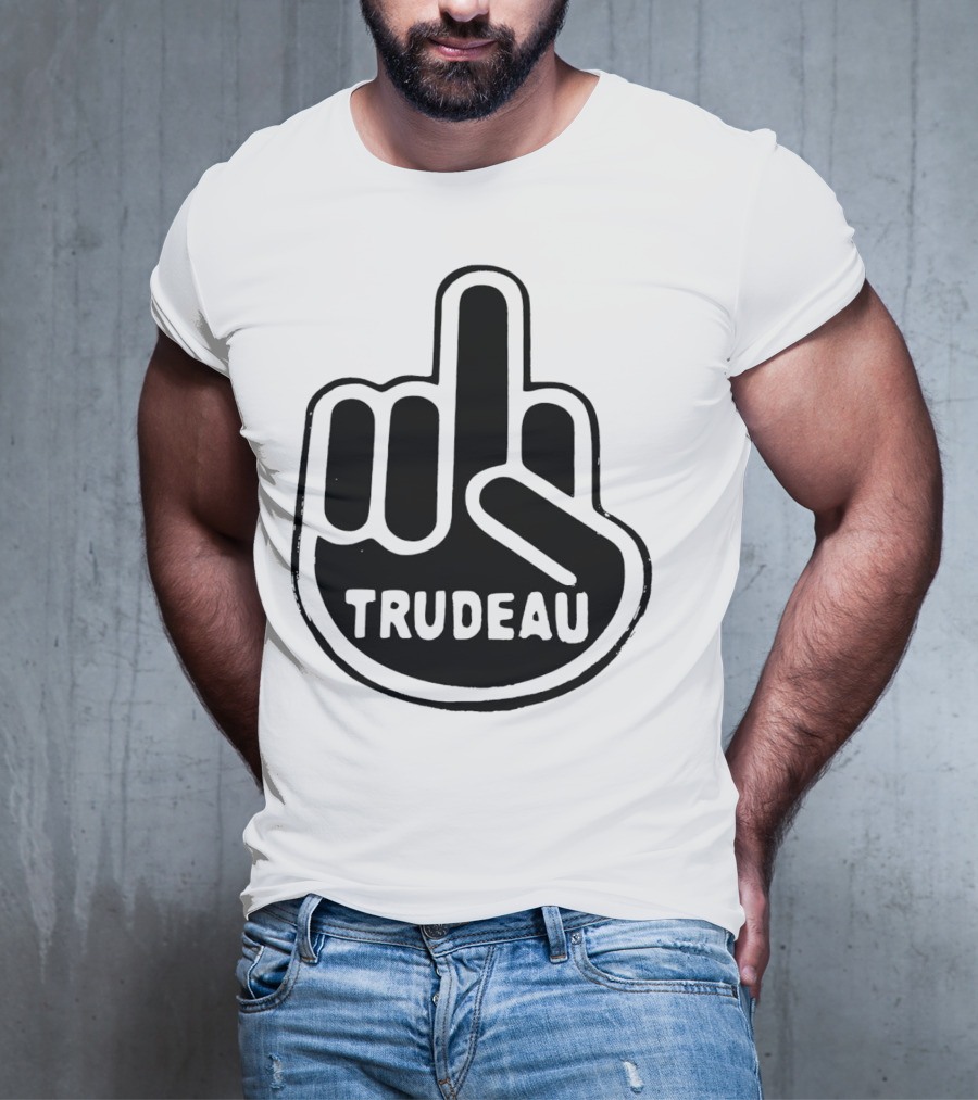 Trudeau Middle Finger Hand Gesture T-Shirt