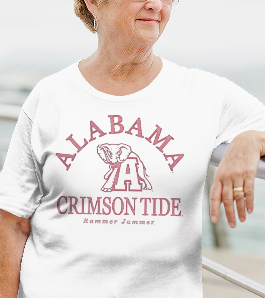 Alabama Crimson Tide Rammer Jammer Elephant T-Shirt