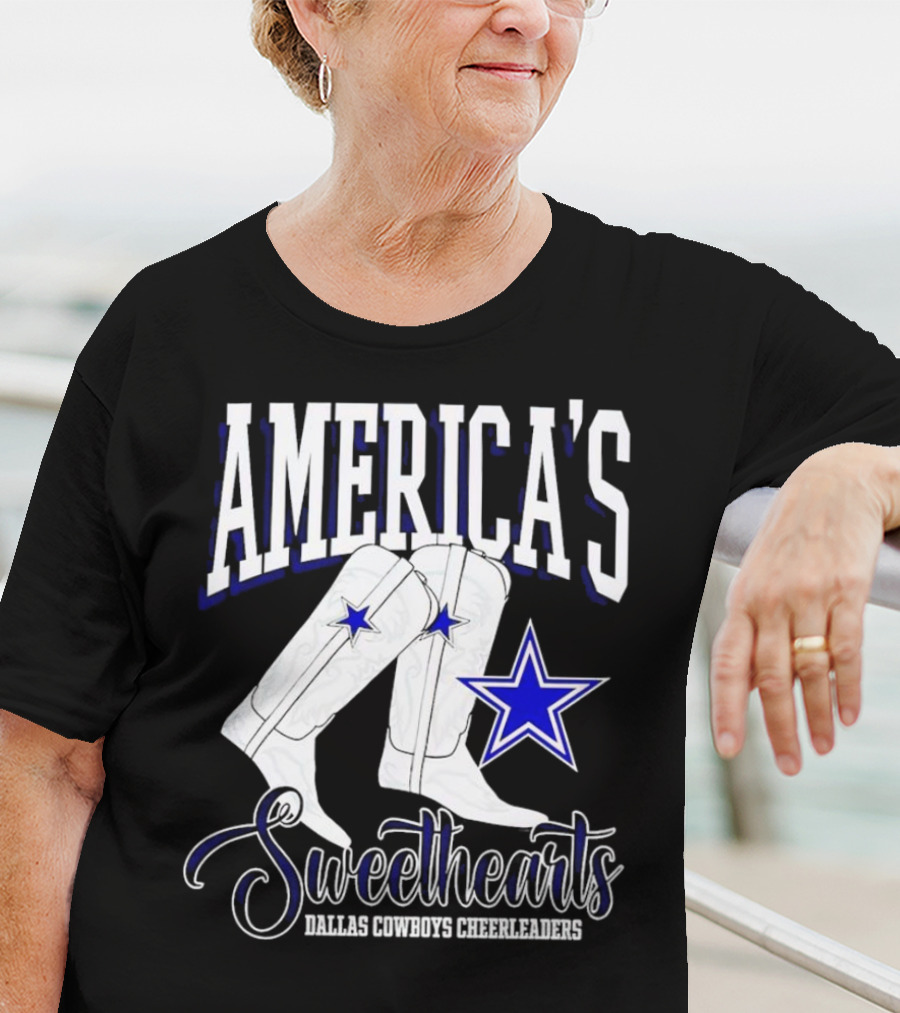 America's Sweethearts Dallas Cowboys Cheerleaders Boots T-Shirt
