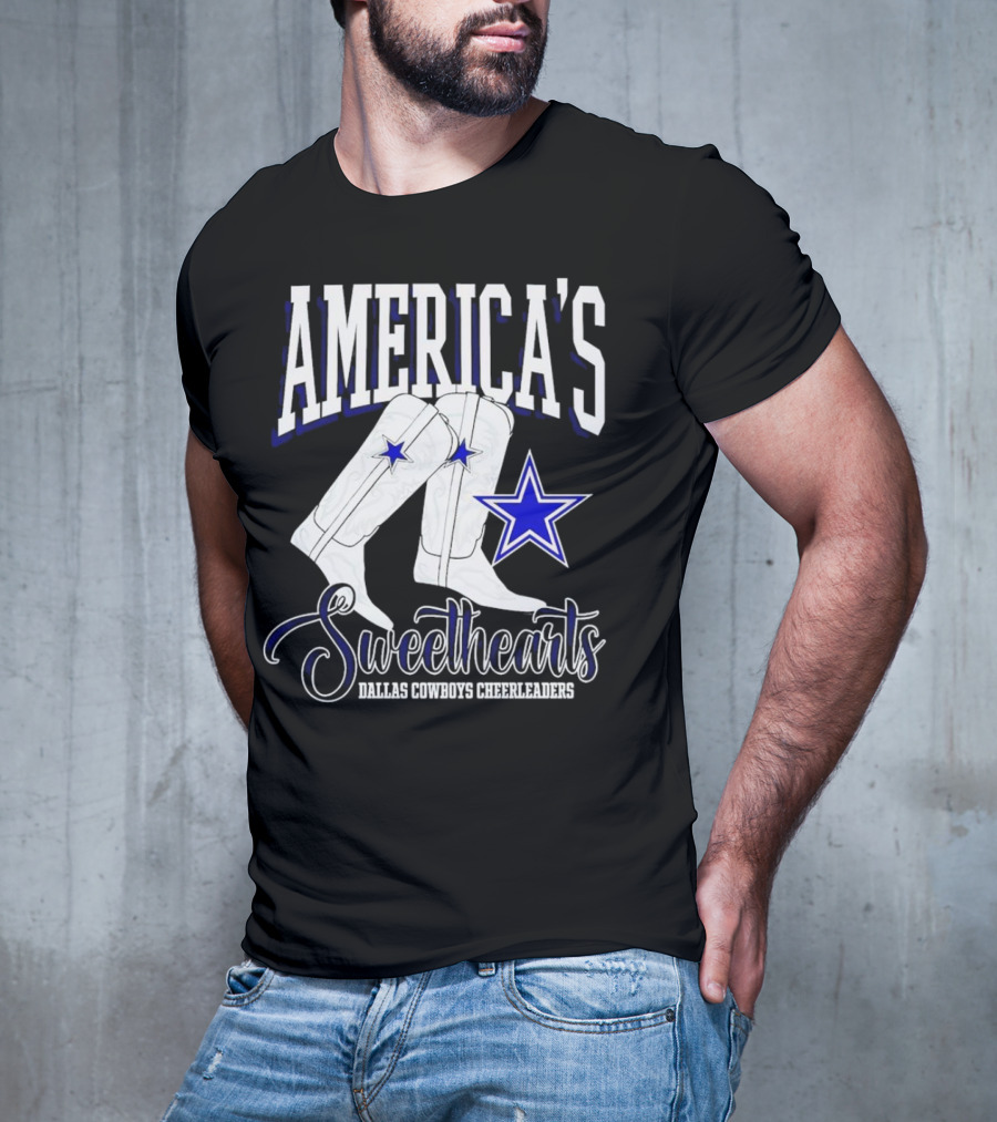 America's Sweethearts Dallas Cowboys Cheerleaders Boots T-Shirt