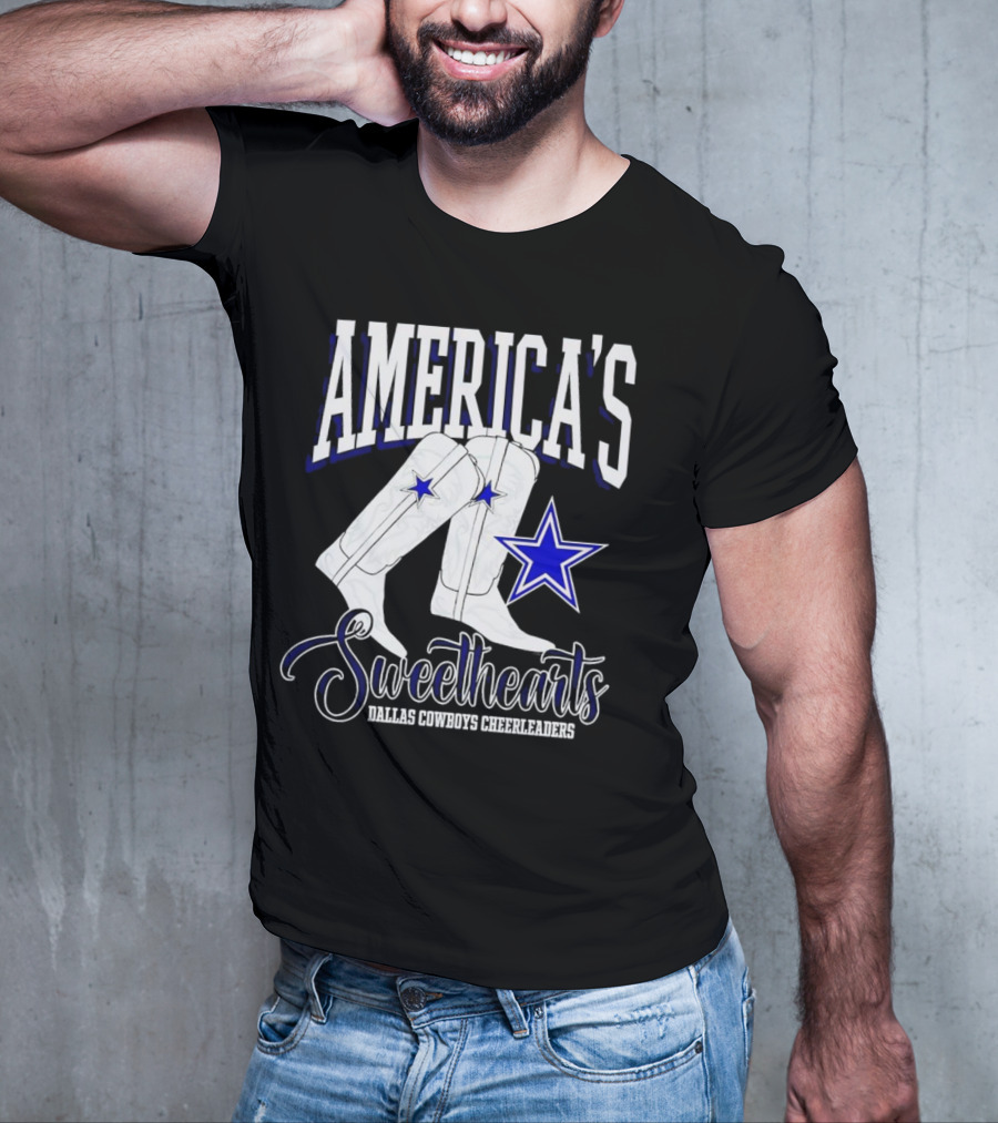 America's Sweethearts Dallas Cowboys Cheerleaders Boots T-Shirt