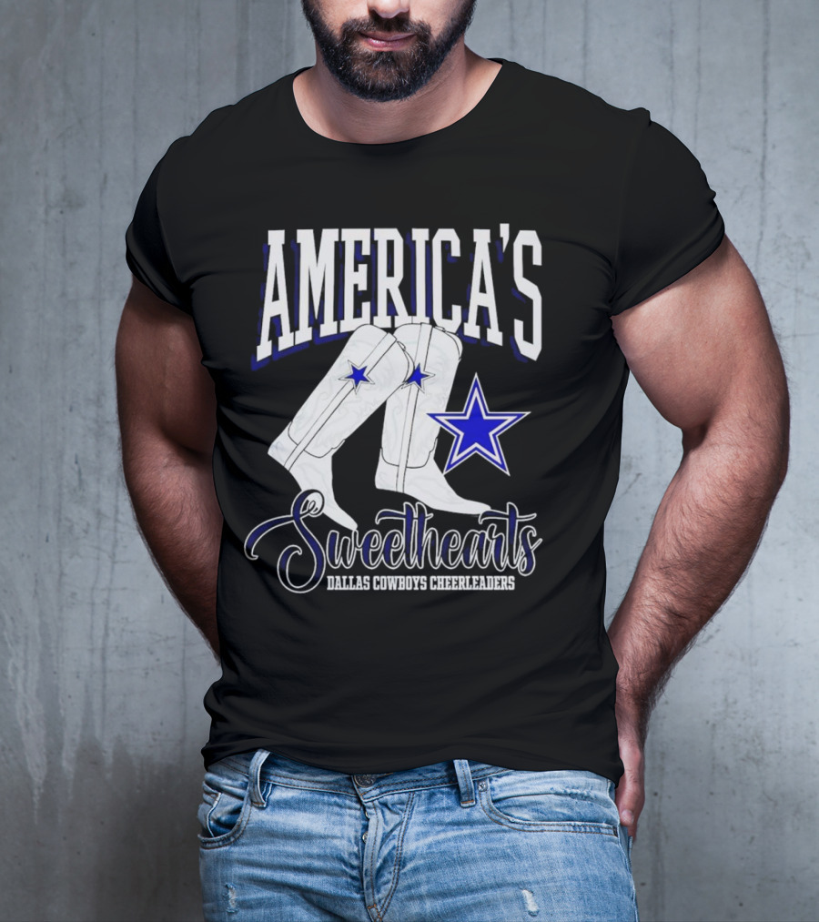 America's Sweethearts Dallas Cowboys Cheerleaders Boots T-Shirt