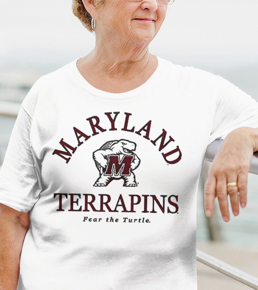 Maryland Terrapins Fear The Turtle Bold Mascot T-Shirt