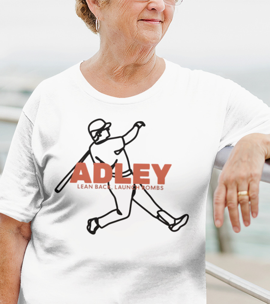 Adley Lean Back Launch Bombs Baseball T-Shirt
