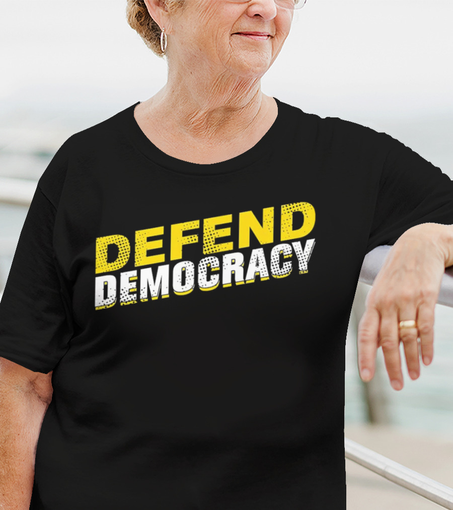 Defend Democracy Bold Vintage T-Shirt