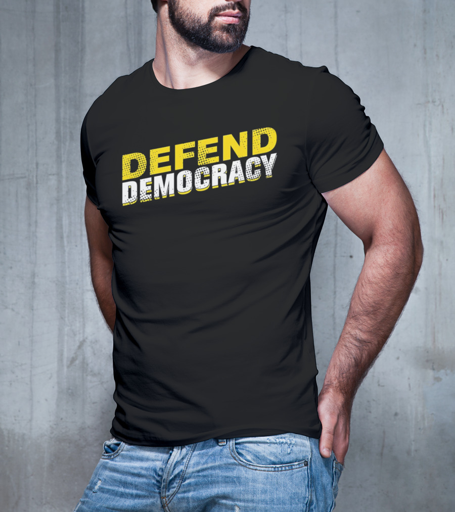 Defend Democracy Bold Vintage T-Shirt