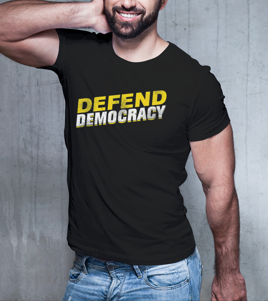 Defend Democracy Bold Vintage T-Shirt