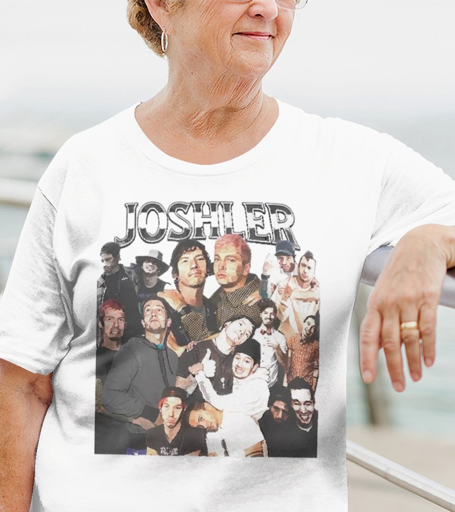 Joshler Collage Of Band Members And Group Poses T-Shirt