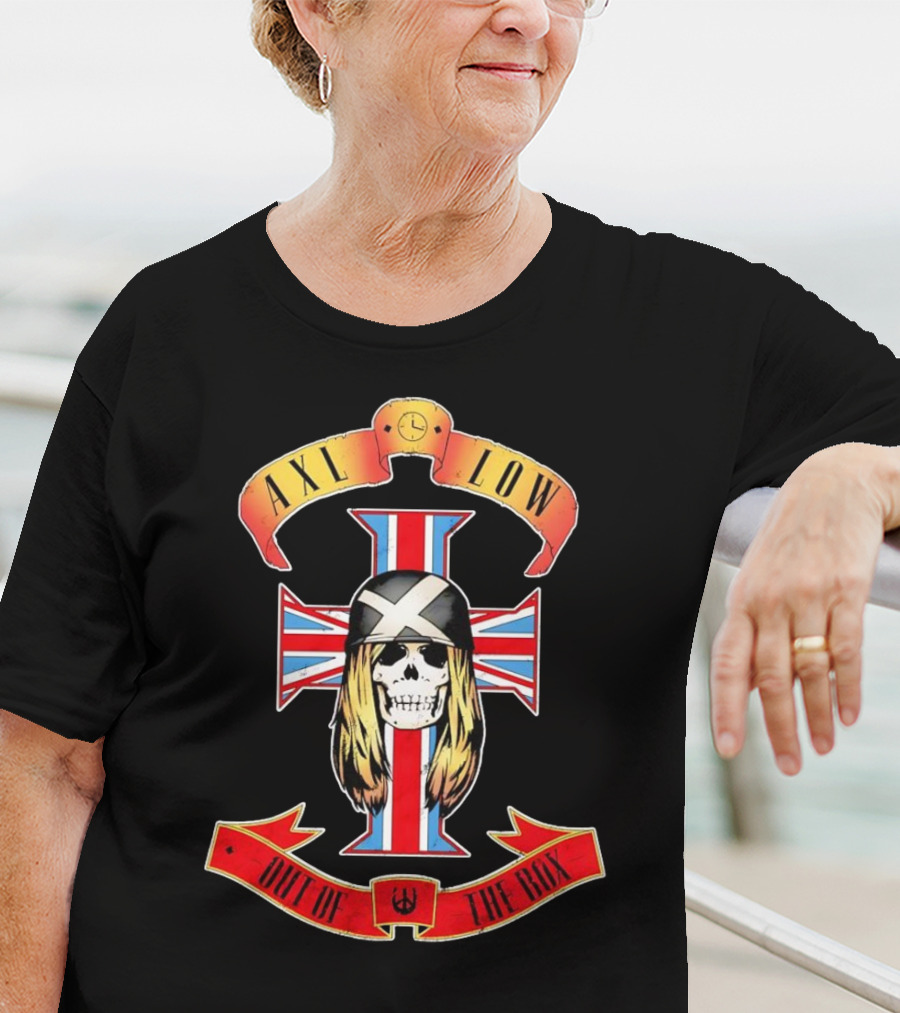 AXL LOW Skull Out Of The Box Union Jack Cross T-Shirt