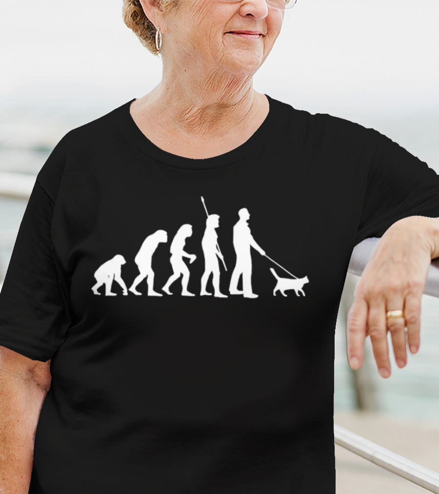 Cat Man Evolution Human Walking Cats T-Shirt