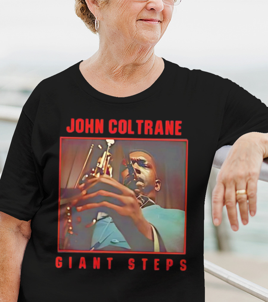 John Coltrane Giant Steps Album Cover Saxophone Iconic Jazz Image T-Shirt
