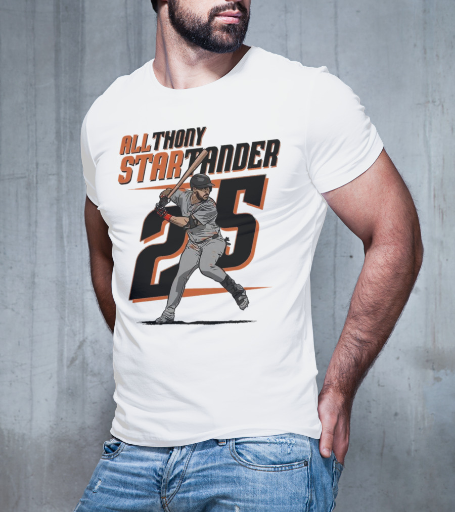 Anthony Santander All-Star Baseball Player Number 25 Baltimore T-Shirt