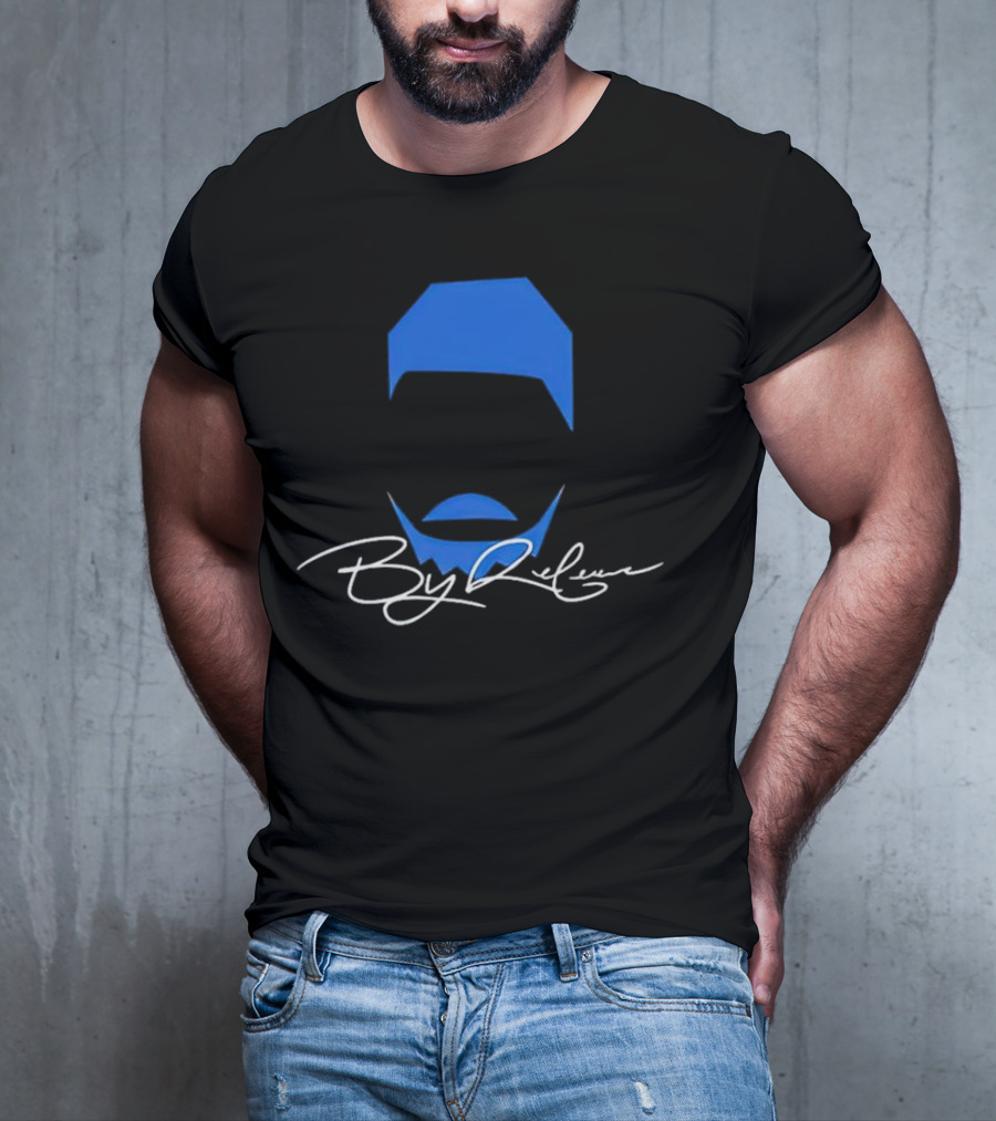 By Release Signature Blue Hat And Beard T-Shirt