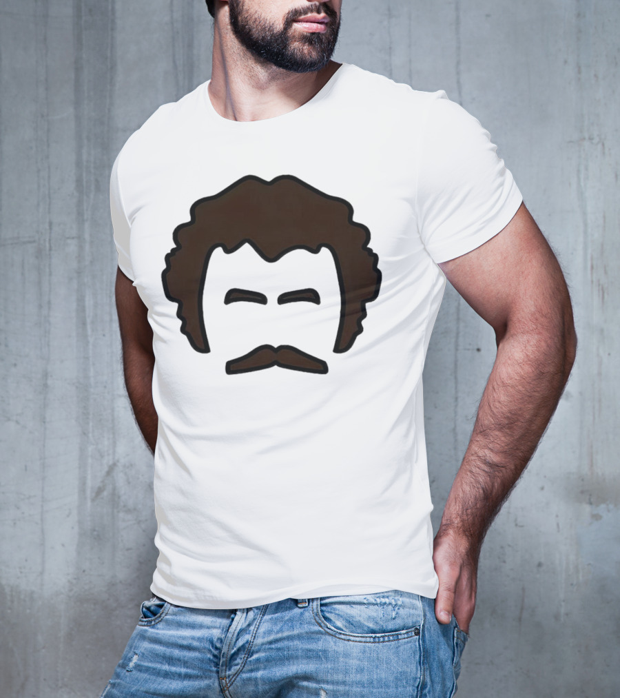 John Oates Mustache Hair T-Shirt