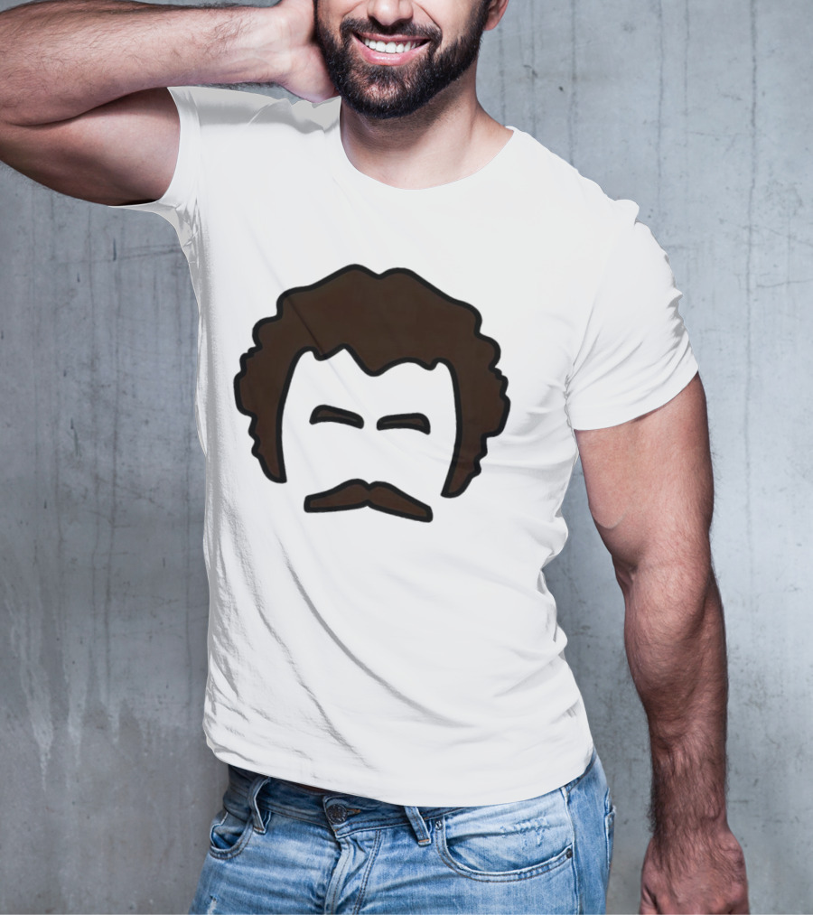 John Oates Mustache Hair T-Shirt