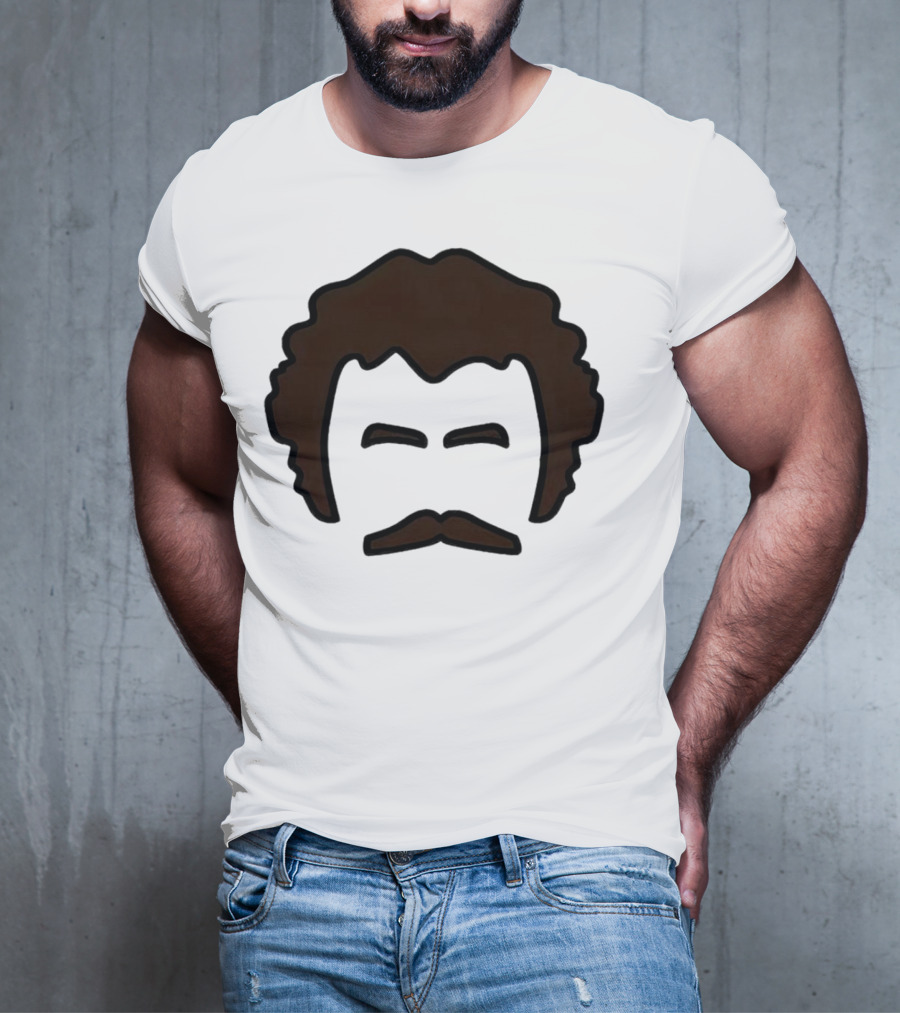 John Oates Mustache Hair T-Shirt