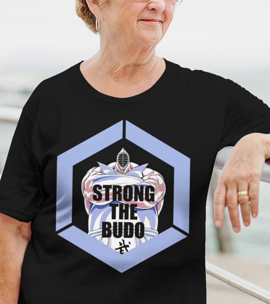 Strong The Budo Martial Arts Warrior Hexagon Emblem T-Shirt