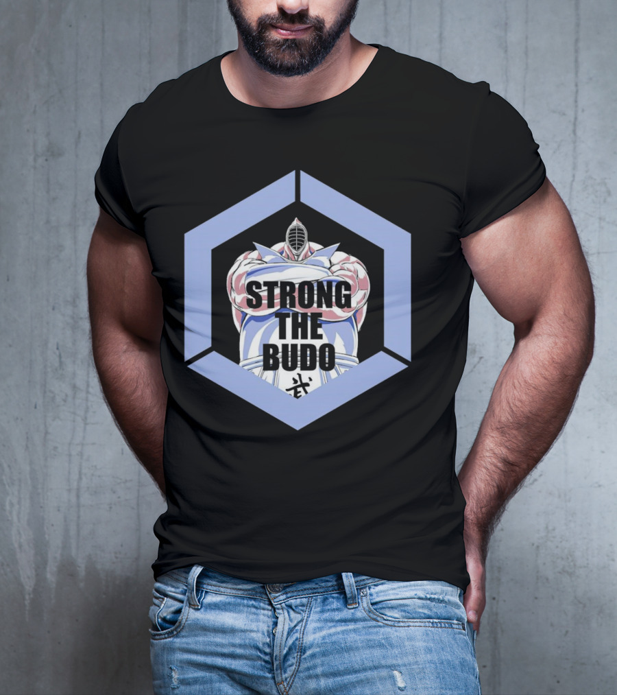 Strong The Budo Martial Arts Warrior Hexagon Emblem T-Shirt
