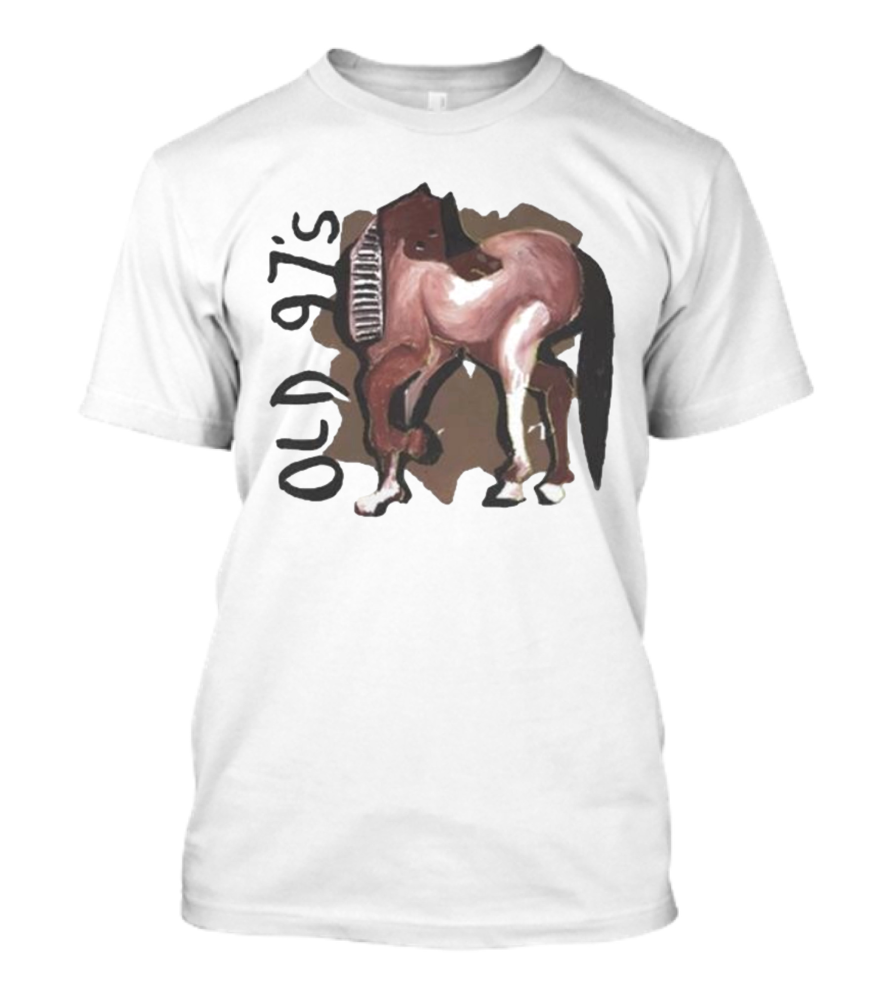 Old 97’s Abstract Horse Painting American Primitive T-Shirt