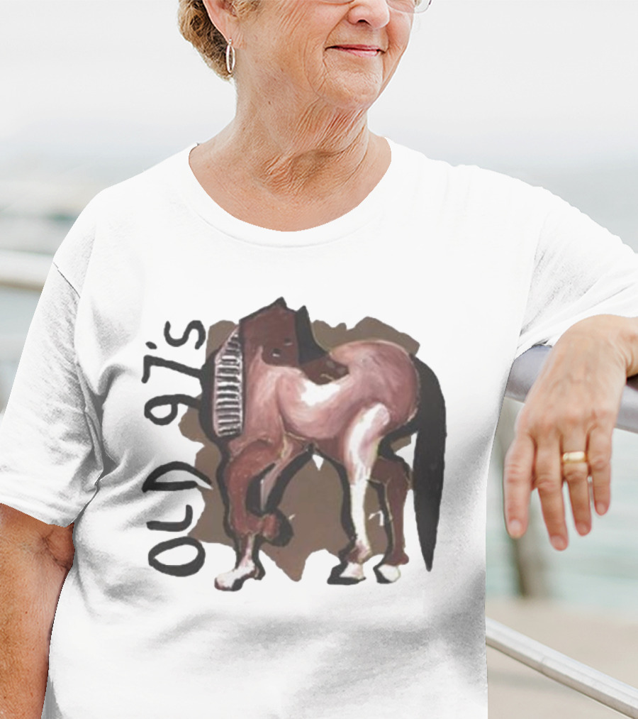 Old 97’s Abstract Horse Painting American Primitive T-Shirt