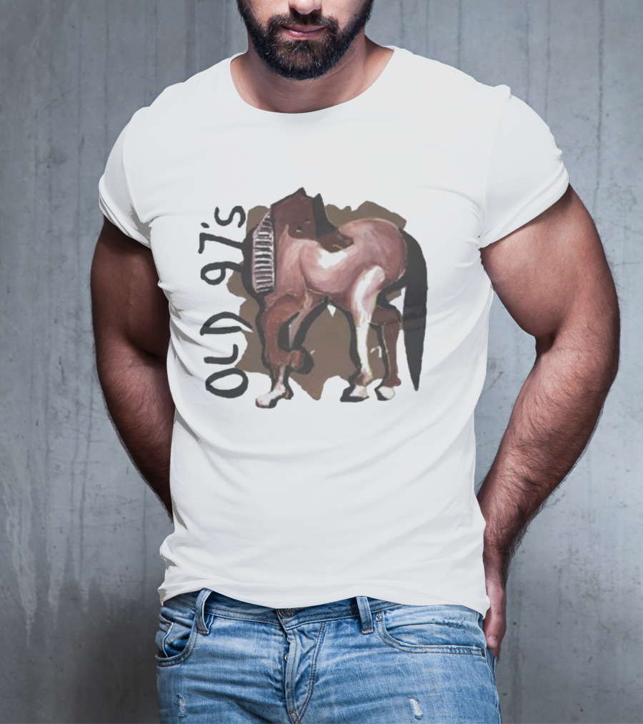 Old 97’s Abstract Horse Painting American Primitive T-Shirt