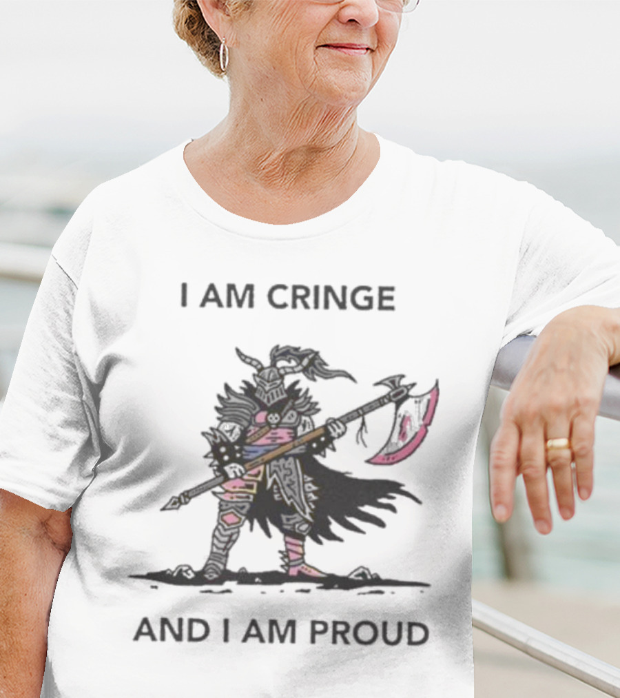 I Am Cringe And I Am Proud Warrior With Scythe T-Shirt