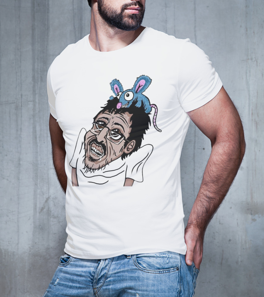 Ricky Berwick With Cartoon Rat On Head T-Shirt