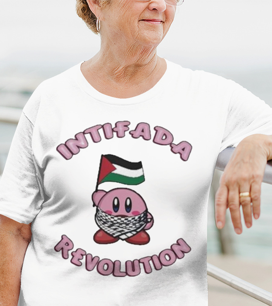 Intifada Revolution Palestinian Flag Kirbo Character T-Shirt