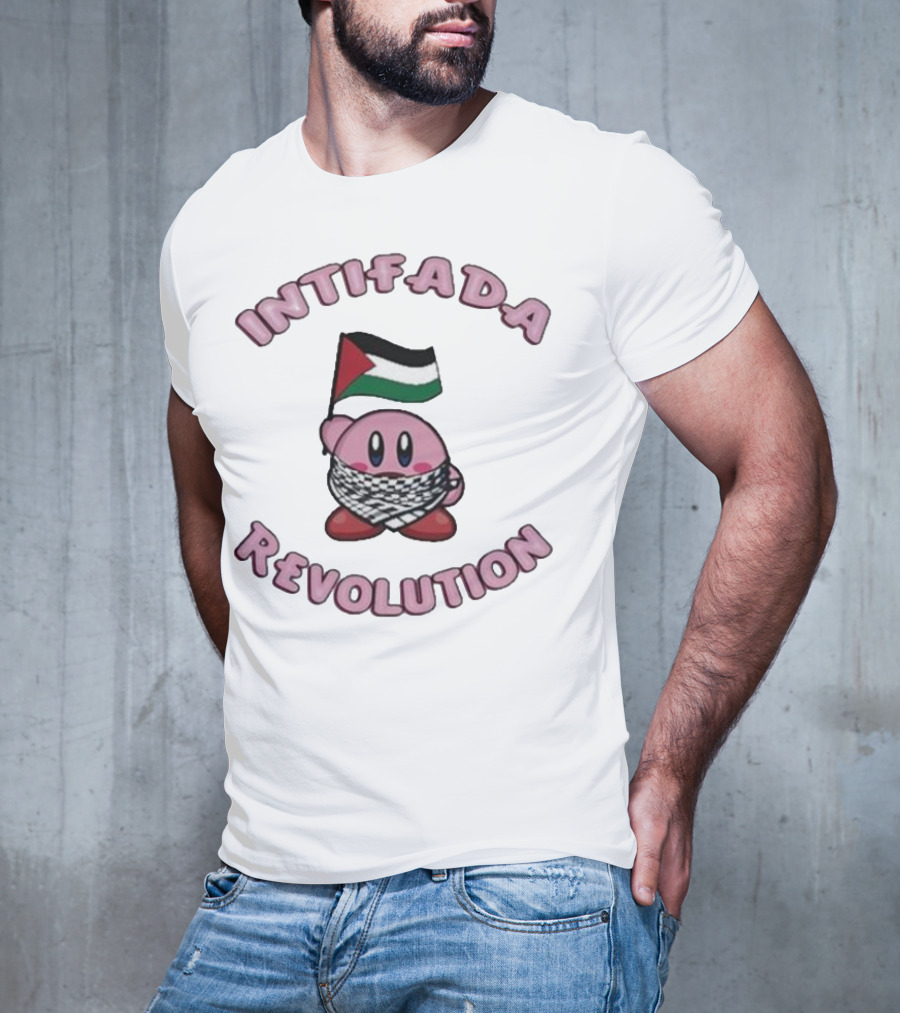 Intifada Revolution Palestinian Flag Kirbo Character T-Shirt