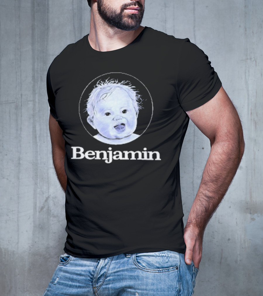 Garrett Watts Baby Benjamin Funny Sketch Drawing T-Shirt