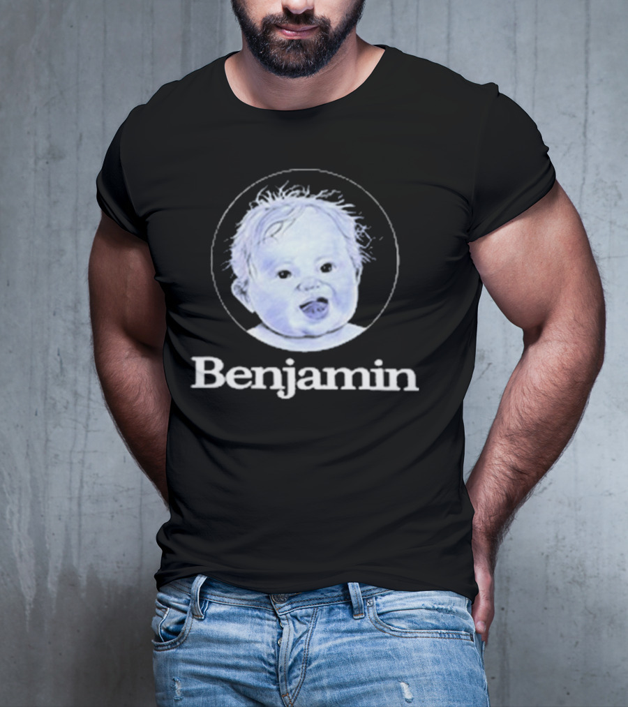 Garrett Watts Baby Benjamin Funny Sketch Drawing T-Shirt