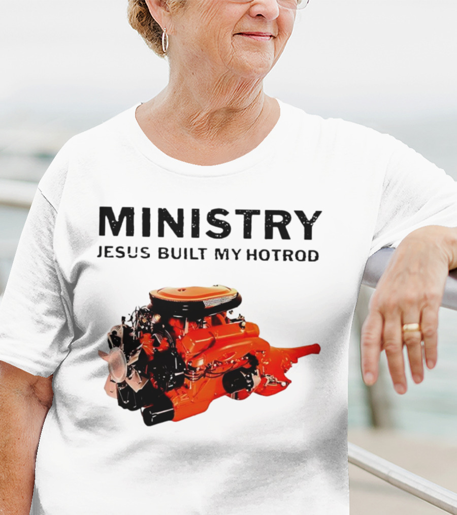 MINISTRY Jesus Built My Hotrod Vintage Engine T-Shirt