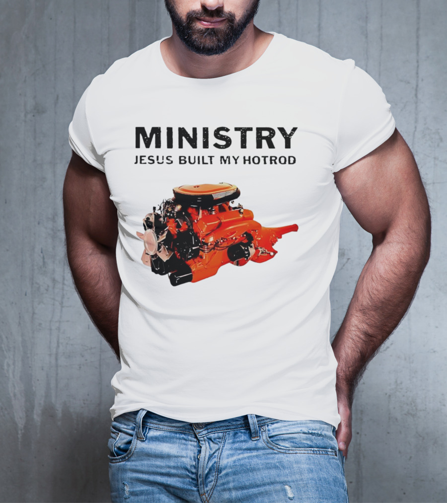 MINISTRY Jesus Built My Hotrod Vintage Engine T-Shirt