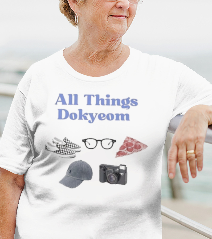 All Things Dokyeom Glasses Pizza Sneakers Camera Cap T-Shirt