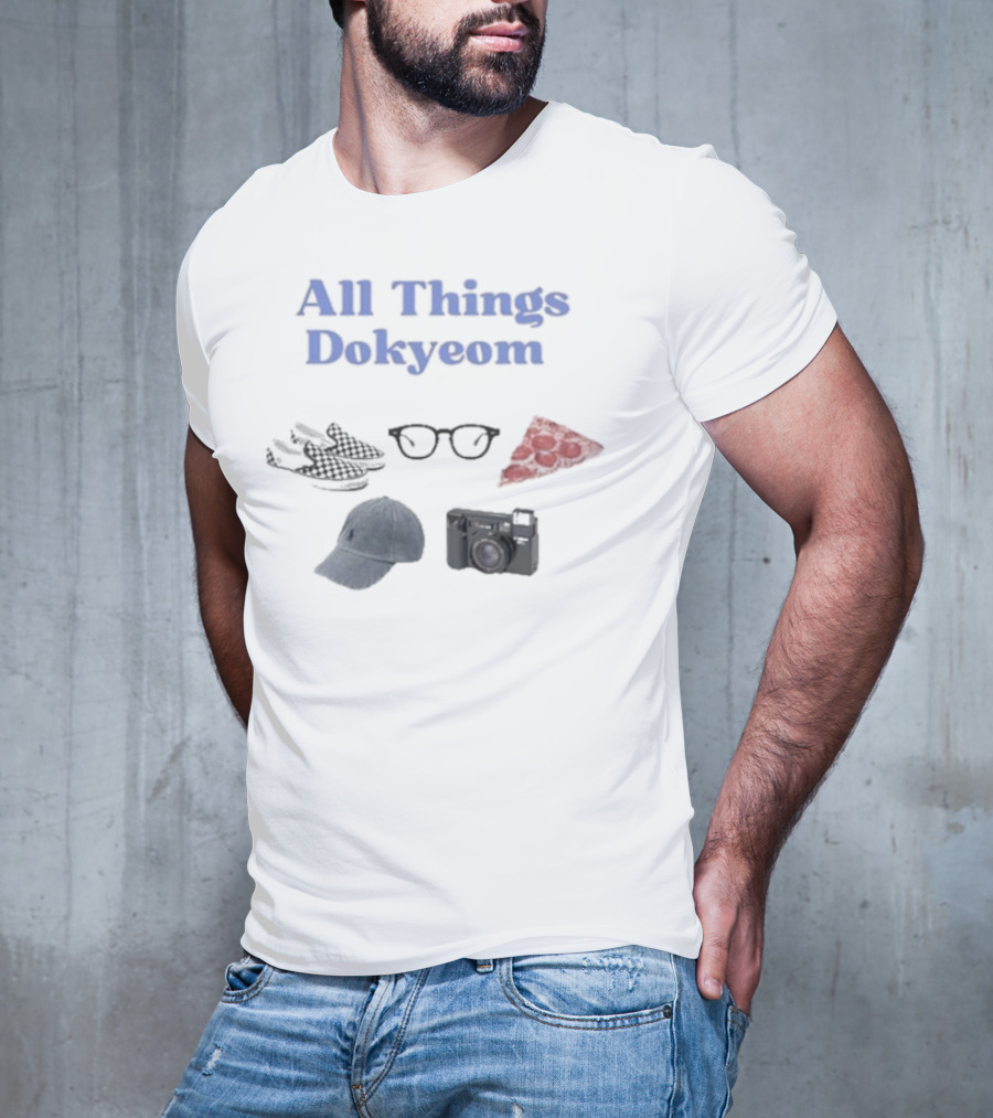All Things Dokyeom Glasses Pizza Sneakers Camera Cap T-Shirt