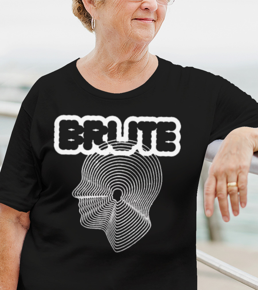 Brute Strength Brute Big Head Optical Illusion Text Proportioned Head T-Shirt