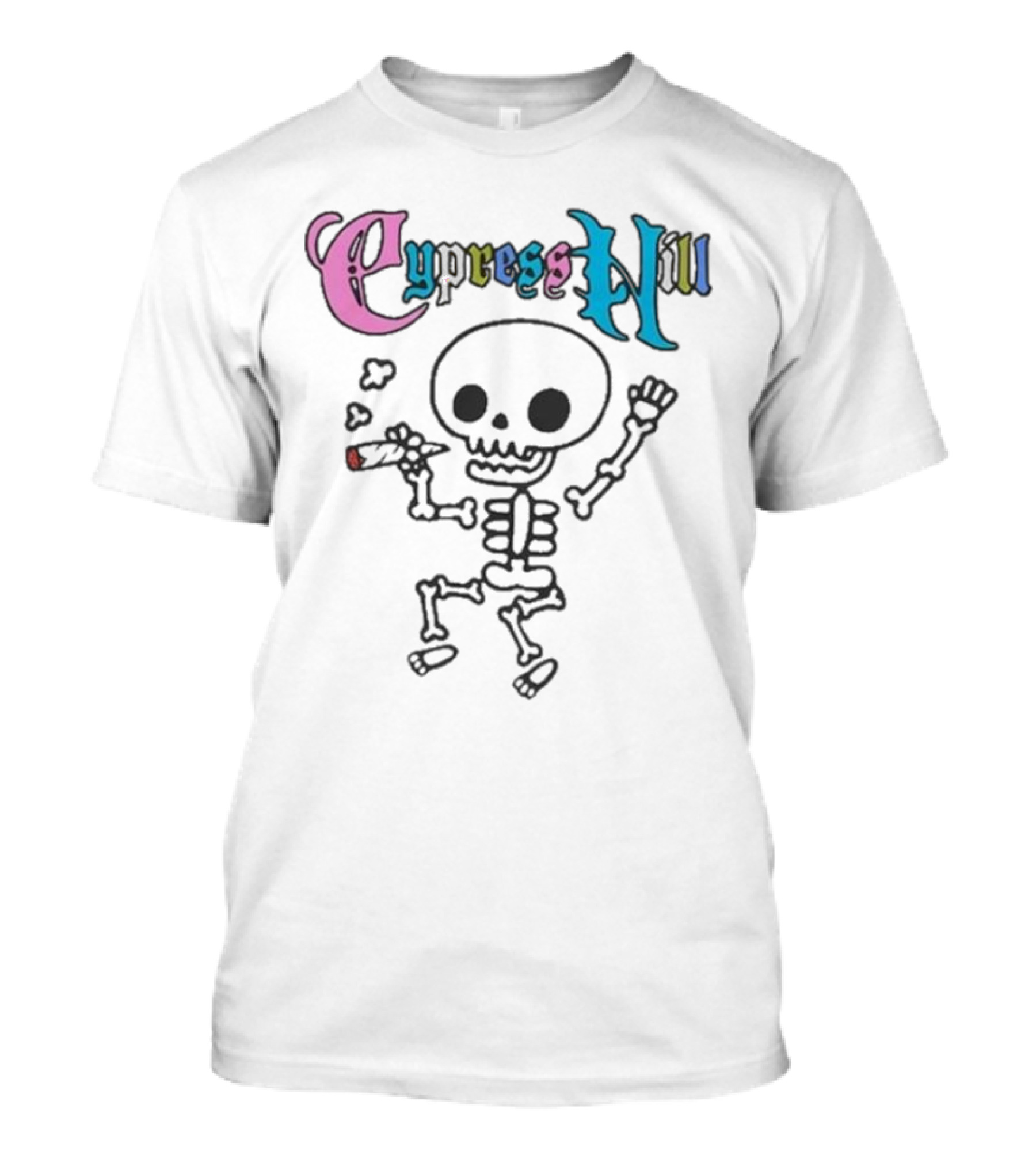 Cypress Hill Colorful Gothic Skull T-Shirt