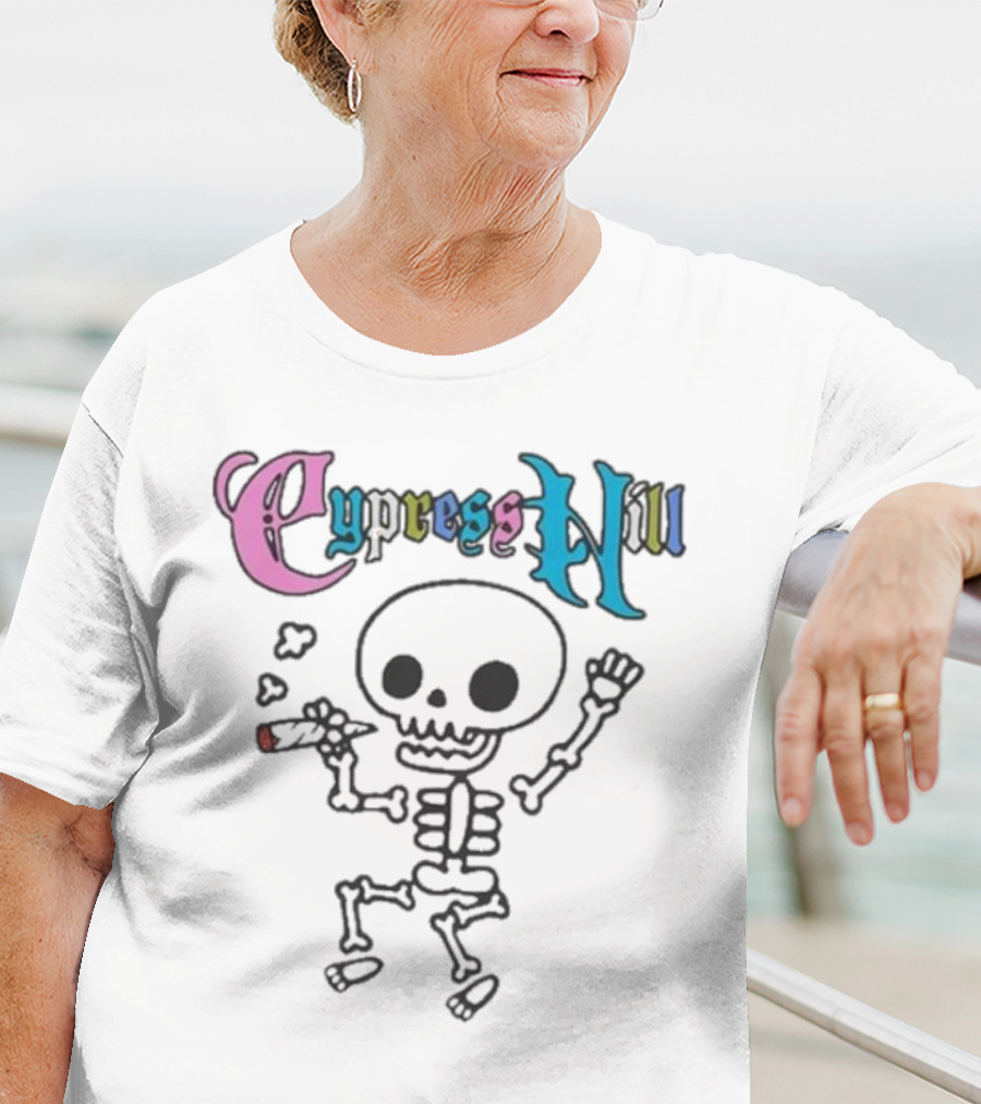 Cypress Hill Colorful Gothic Skull T-Shirt