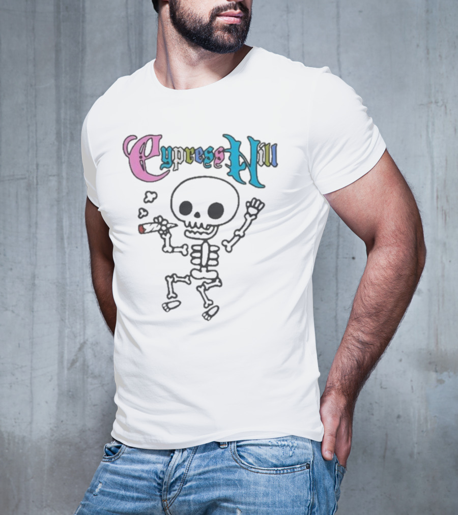 Cypress Hill Colorful Gothic Skull T-Shirt