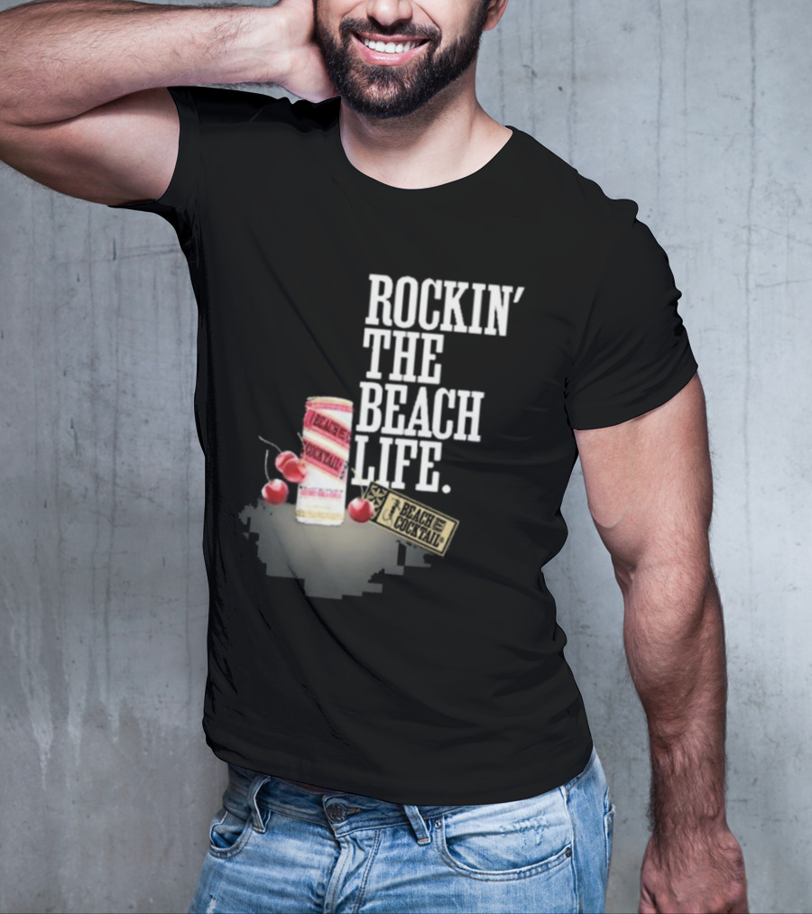 Rockin' The Beach Life Sammy Hagar Red Rocks Beach Cocktail T-Shirt
