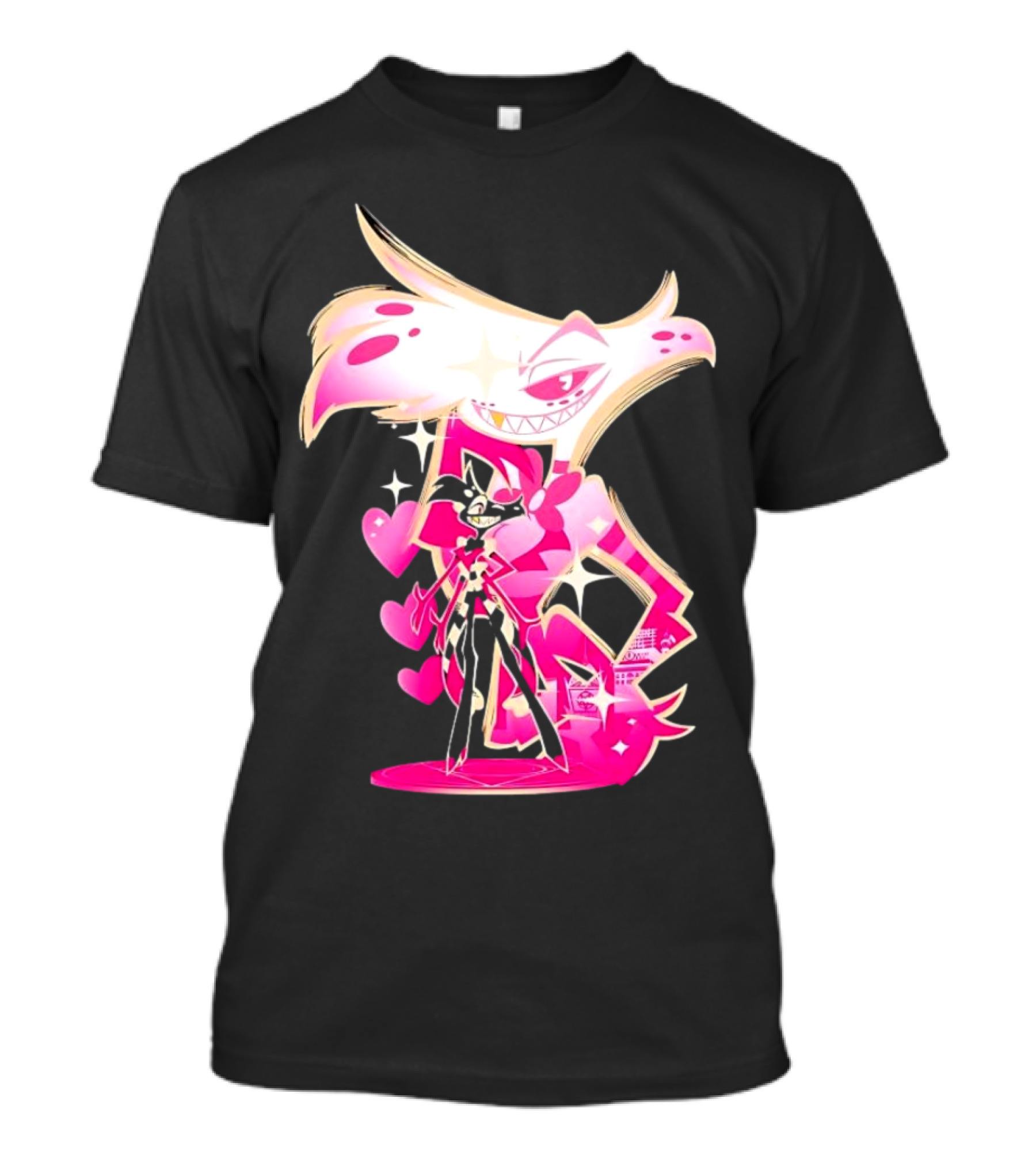 Angel Dust And Alastor Design Hazbin Hotel Series T-Shirt