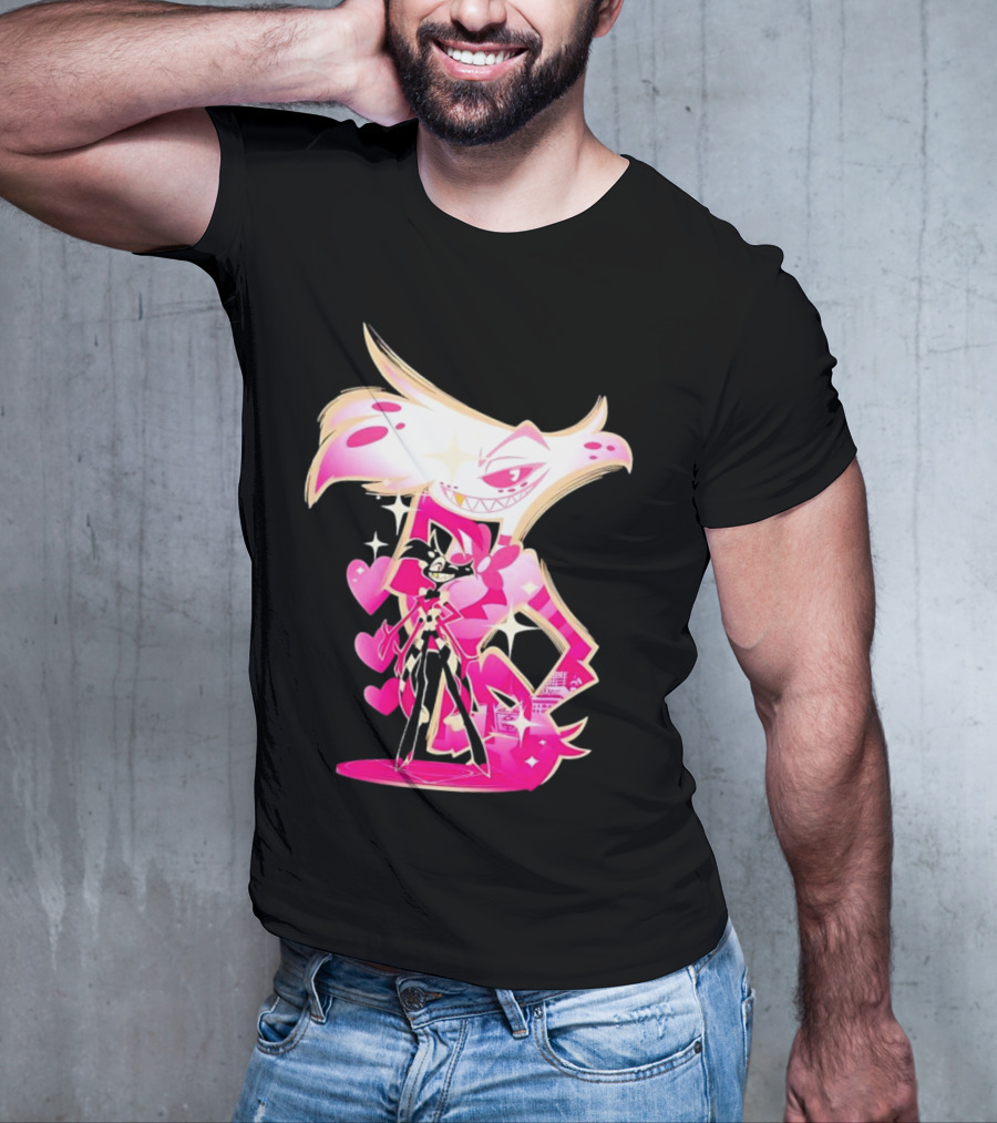 Angel Dust And Alastor Design Hazbin Hotel Series T-Shirt