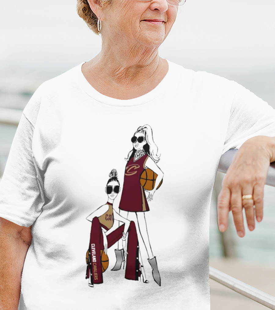 Cleveland Cavaliers G-III 4Her Basketball Girls Fitted Fashion T-Shirt