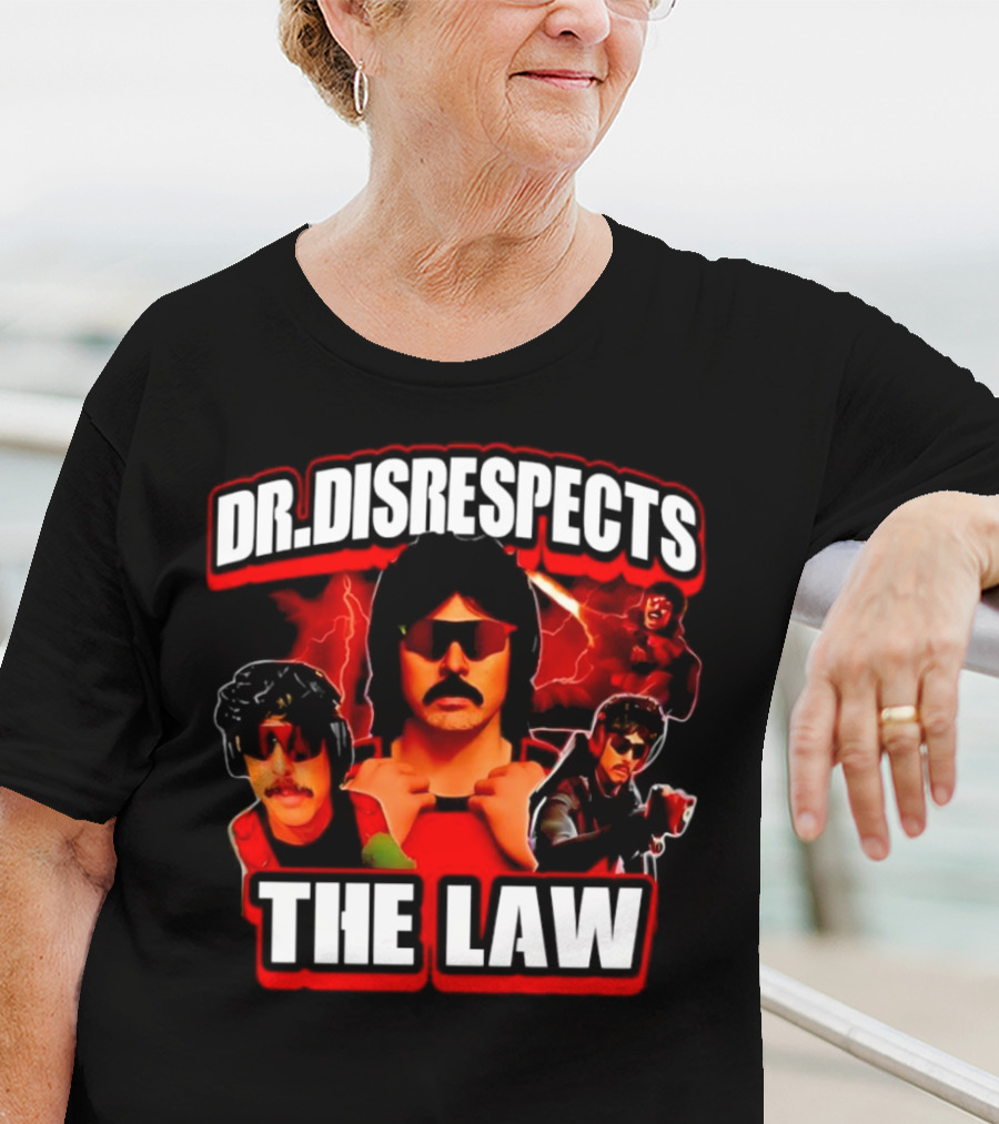 Dr Disrespects The Law Gamer Lightning Action T-Shirt