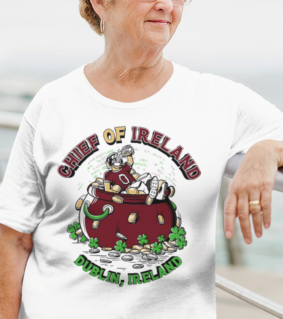 Chief Of Ireland Dublin Ireland Pot Of Gold And Shamrock-Themed T-Shirt