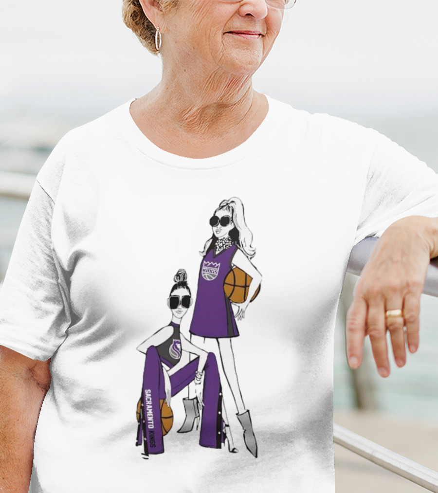 Sacramento Kings G-III 4Her Basketball Girls Fashion T-Shirt