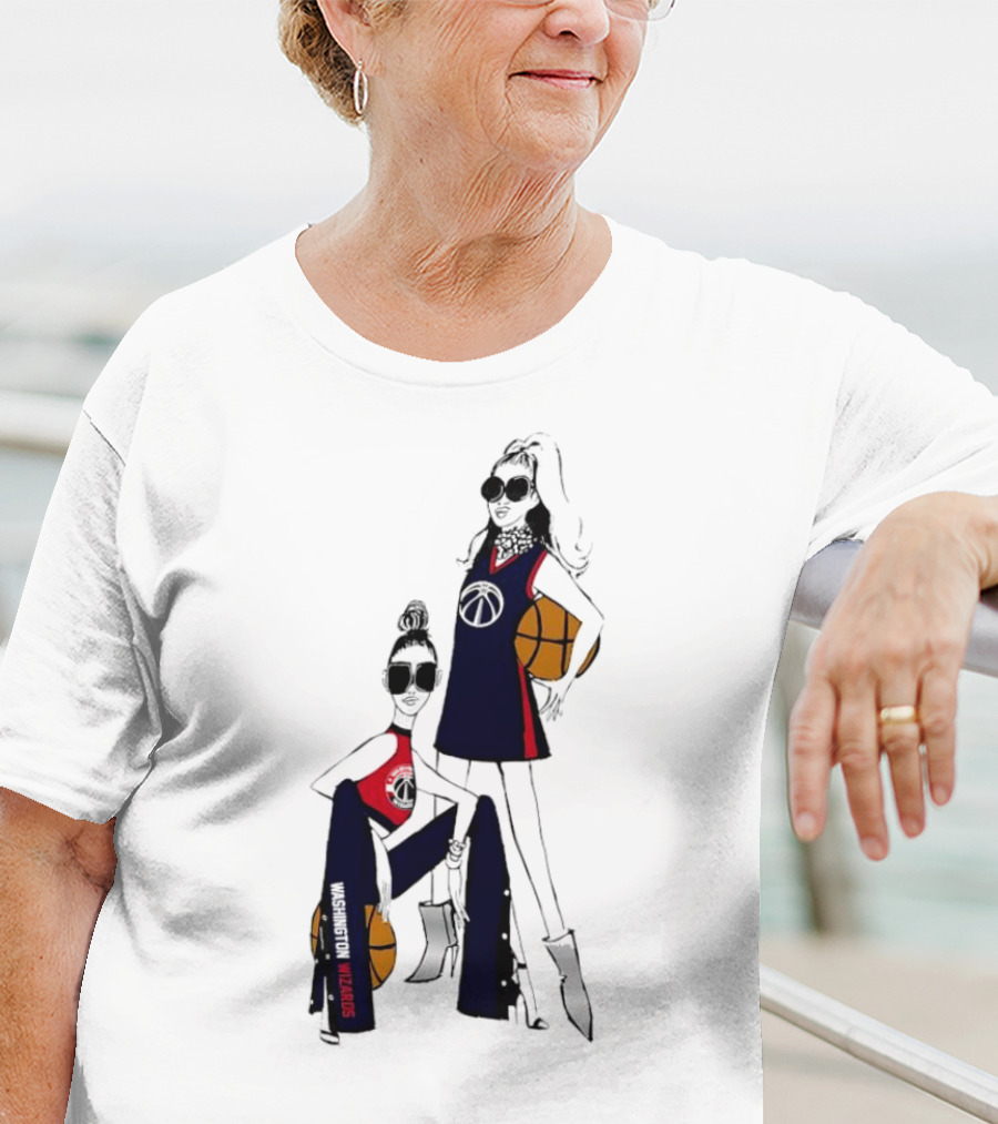 Washington Wizards G-III 4Her Girls Basketball Fitted Sportswear T-Shirt