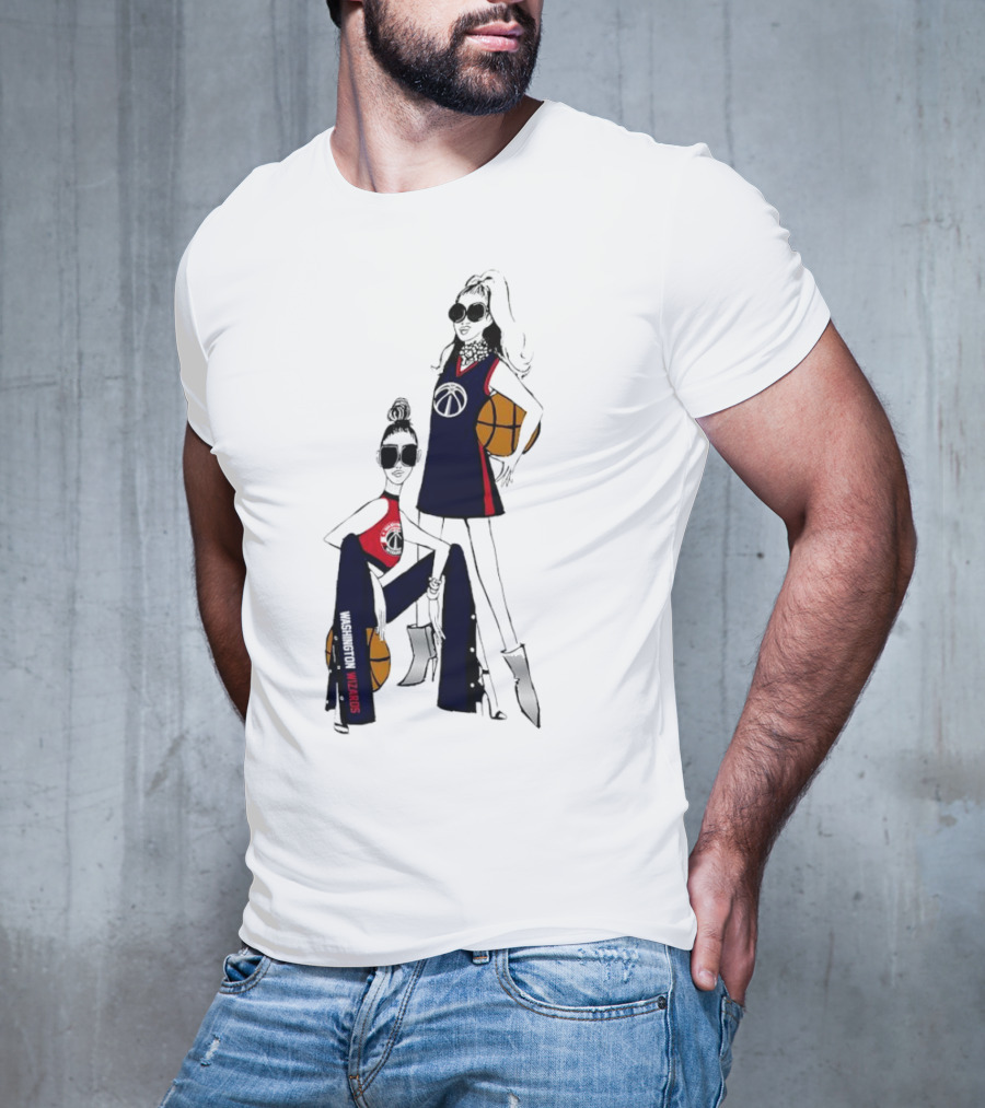 Washington Wizards G-III 4Her Girls Basketball Fitted Sportswear T-Shirt