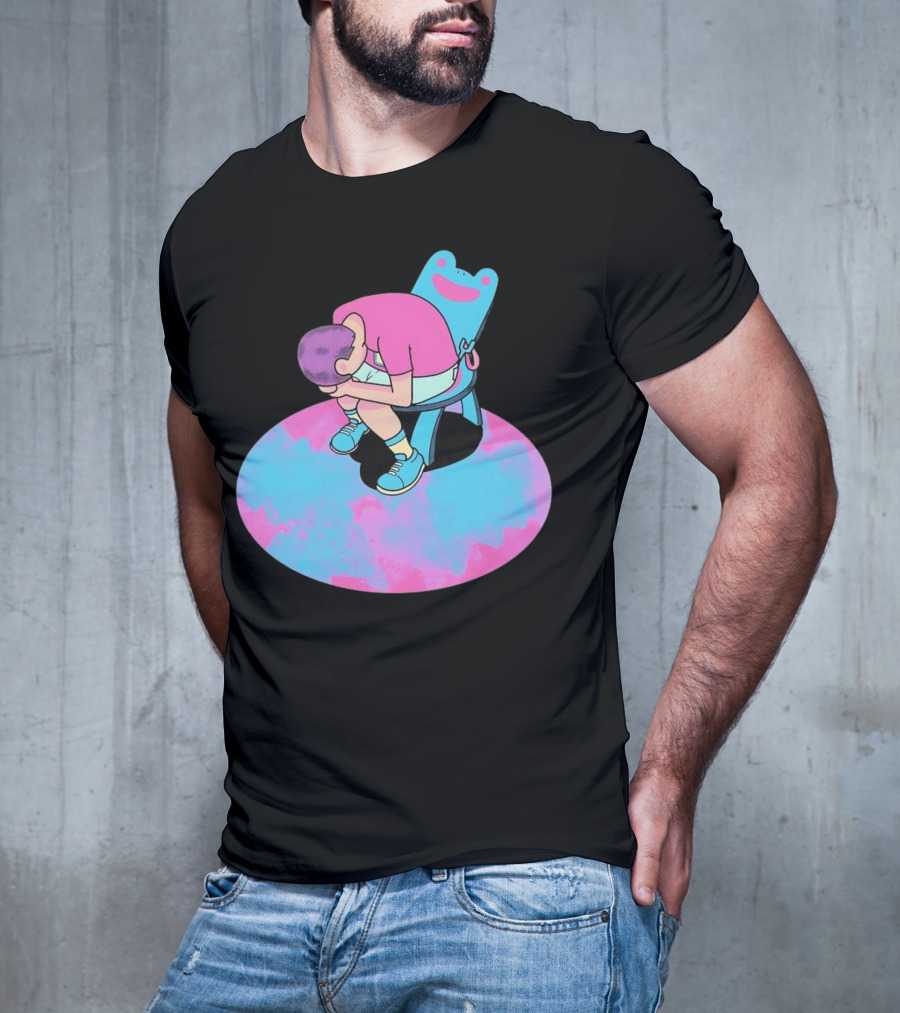 Bell Tolls X My Bells Child In Chair Art With Pink And Blue Palette T-Shirt