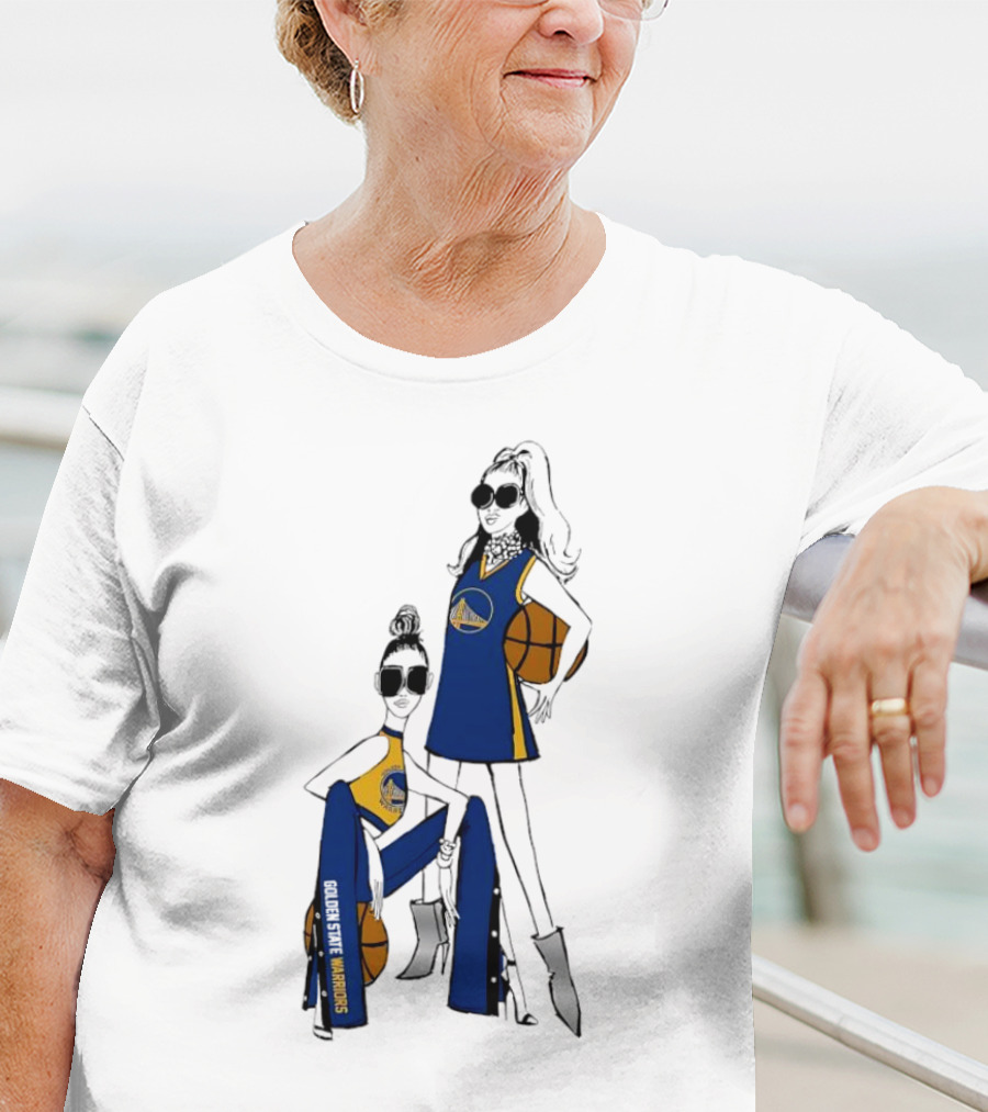 Golden State Warriors G-III 4Her Basketball Girls Fitted Fashion T-Shirt